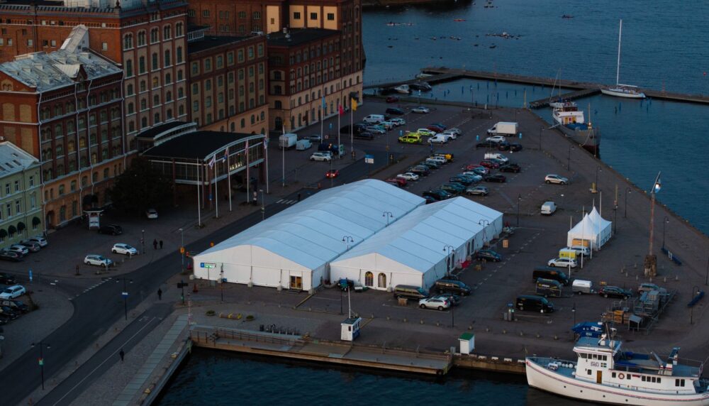 Tältuthyrning kongress i Kalmar utomhus kongress