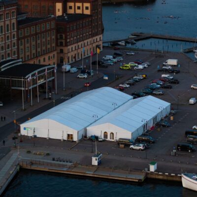 Tältuthyrning kongress i Kalmar utomhus kongress